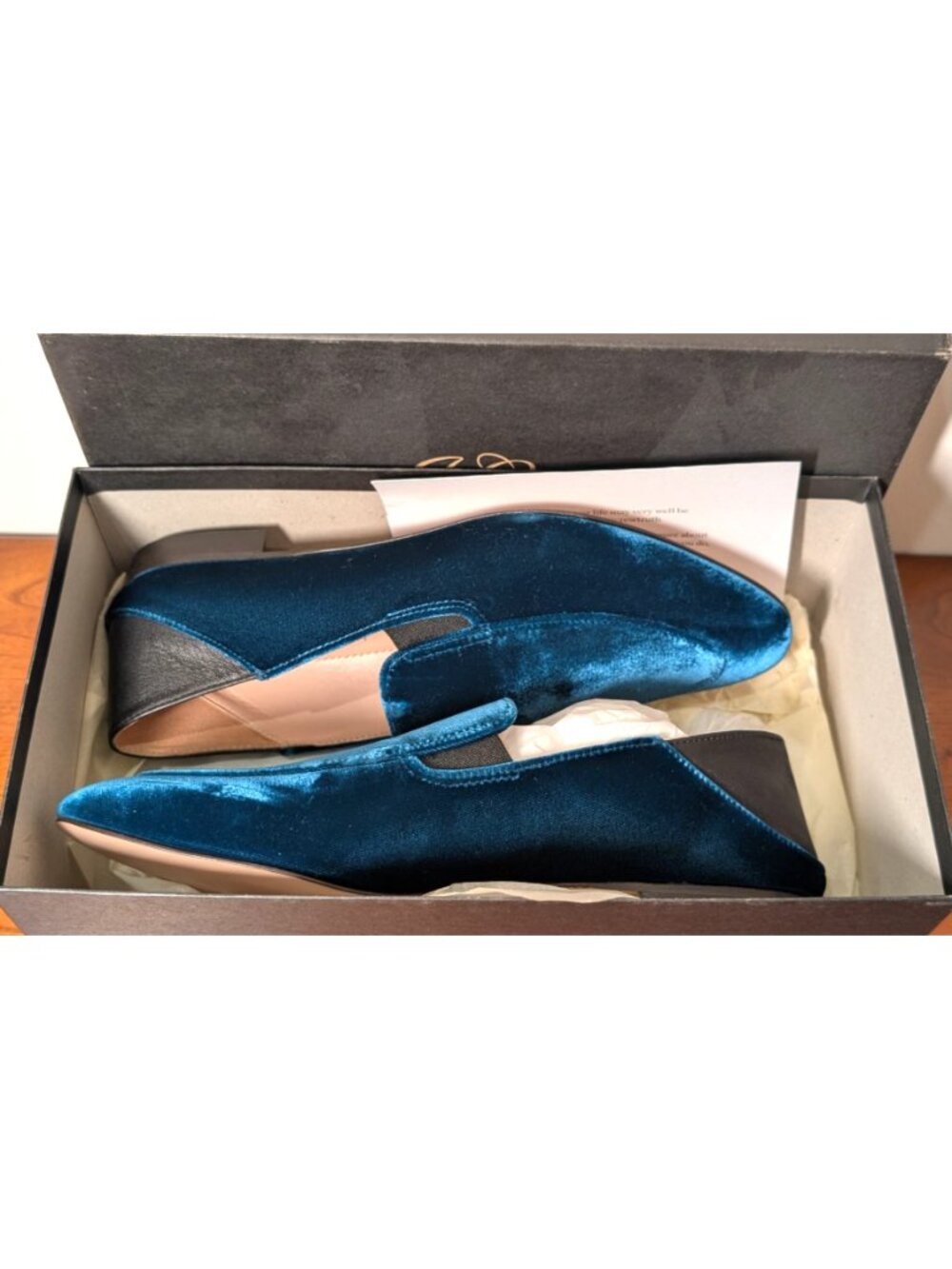 NEW J. Crew Convertible Smoking Slipper in Deep Sea, Women's Size 8/EU 38.5 - Picture 14 of 14